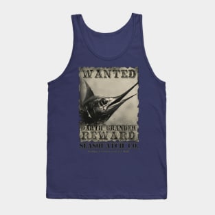 Darth Grander Wanted Poster Tank Top